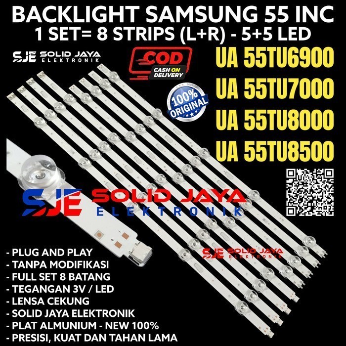 [Ori] Backlight Samsung 55 In Ua55Tu8500 Ua55Tu8500K Lampu Bl 55Tu 10K Bisa Gojek
