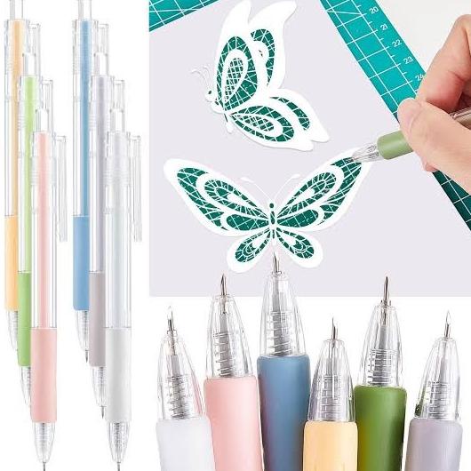 

BARANG TERBARU !!! RETRACTABLE MINI CUTTER PEN ART KNIFE PULPEN KATER POTONG PISAU KECIL - TERLARIS