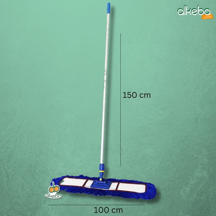 Lobby Duster set 100 cm acrilic Standar / tangkai + frame + kain loby