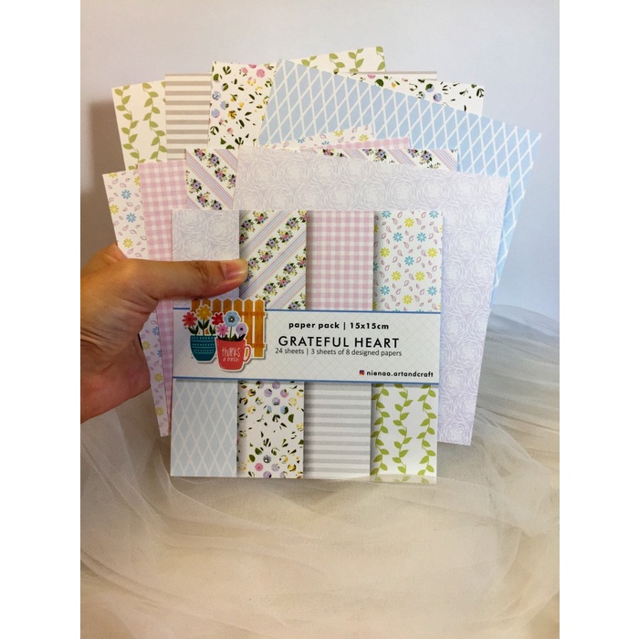 

Grateful Heart - Paper Pack - 15x15cm