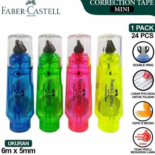 

BARANG TERBARU !!! FABER CASTELL MINI CORRECTION TAPE TIPEX PITA KOREKSI KECIL - TERLARIS