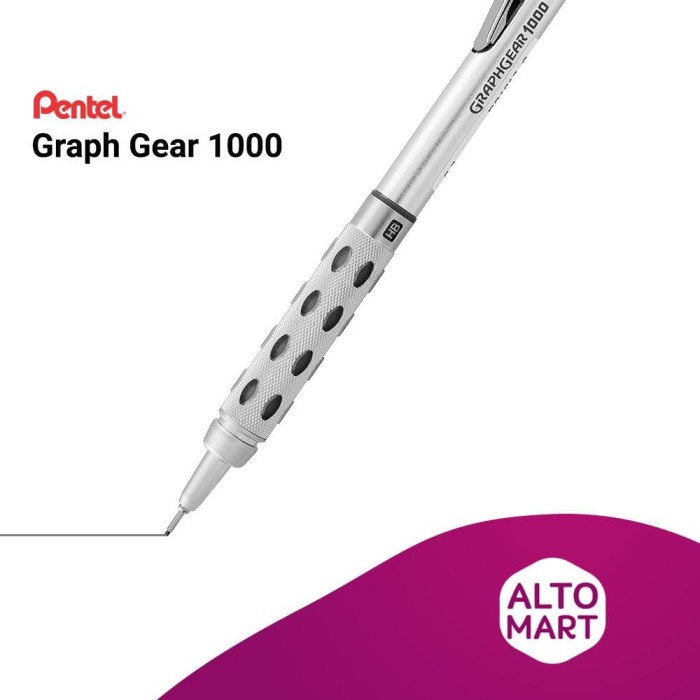 

Promo Pentel Graph Gear 1000 Mechanical Pencil 0.3 0.5 0.7 0.9 Mm Graphgear