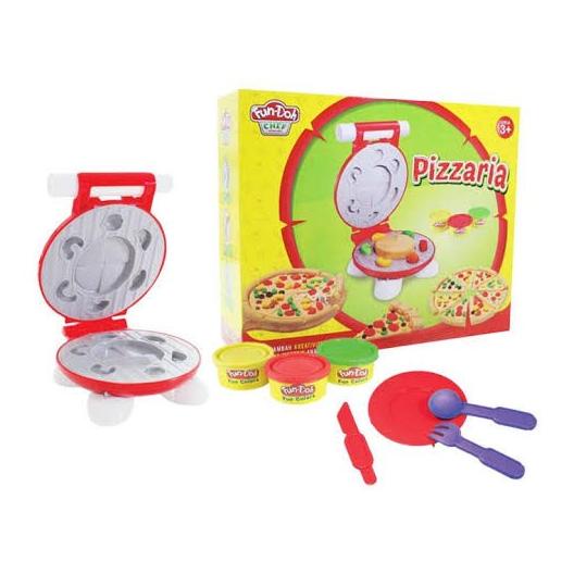 

BARANG TERBARU !!! FUNDOH PIZZARIA SET MAINAN PLASTISIN CETAK HIAS PIZZA - TERLARIS
