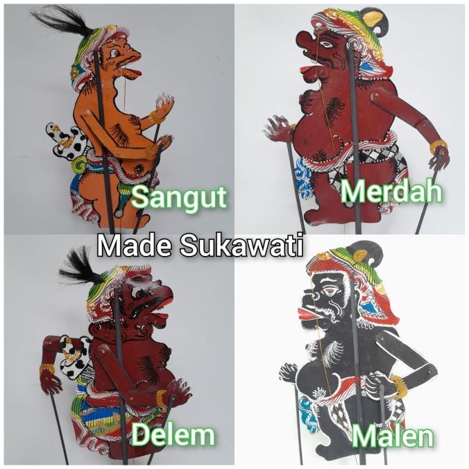 ] Wayang kulit bali tokoh Delem Sangut Malen Merdah