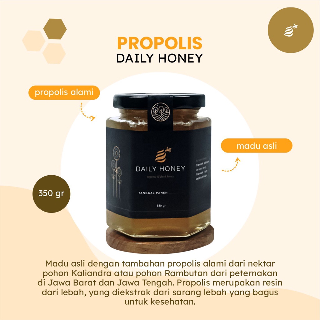 

Madu Propolis Daily Honey 350 Gram
