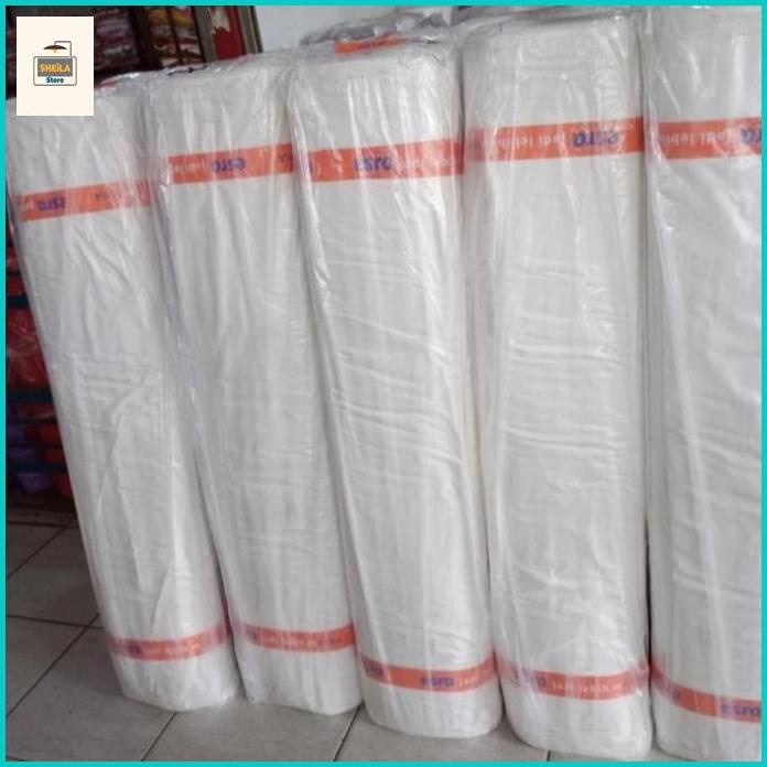 Sheila store sprei hotel murah salur putih | sprei linen hotel salur putih murah