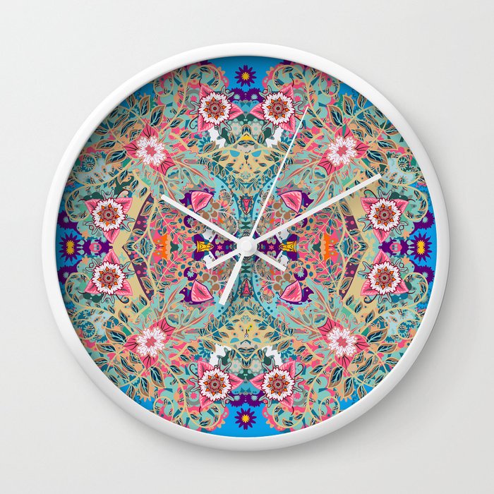 Mandala - Jam Dinding Boho Pirus