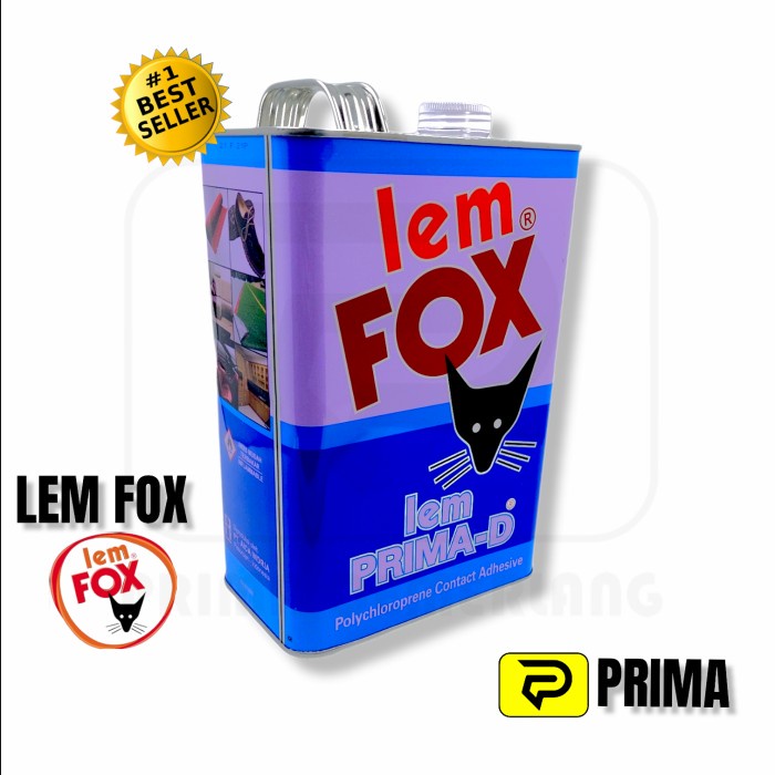 Lem Fox Prima D Galon 2,5Kg Kaleng Biru Masih Ada