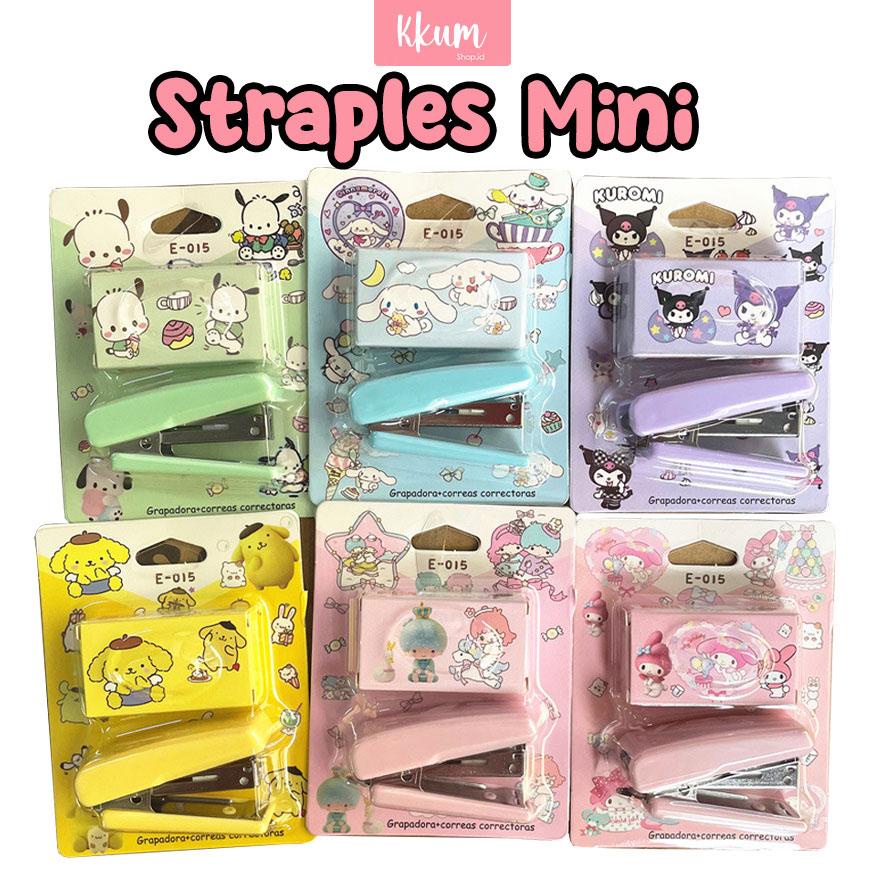 

FREE ISI Stapler cute set/ Staples lucu mini karakter