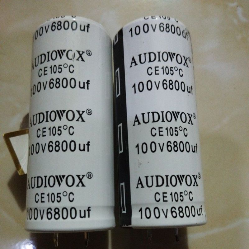 ELKO AUDIOVOX PUTIH 6800uF 100V ELCO 7X3 cm