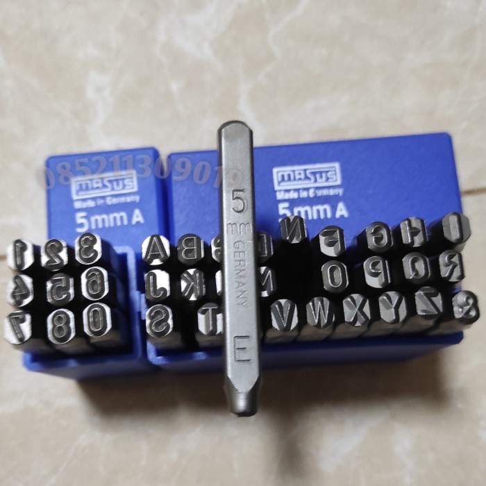 Promo Alat Ketok Huruf Dan Angka Masus 5 Mm - Untuk Ketok Mesin