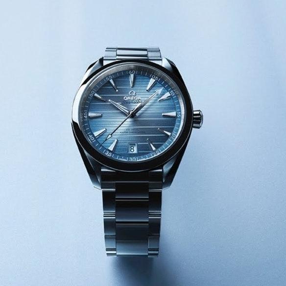 (BK) OMEGA AQUA TERRA SUMMER BLUE GRADIENT 41 MM 75TH EDITION