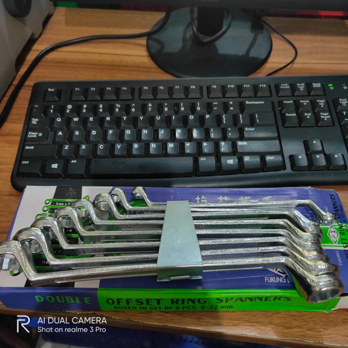 Fukung Kunci Ring Ring Set 8Pcs 6-22 Konci Reng Set Murah Best Deal