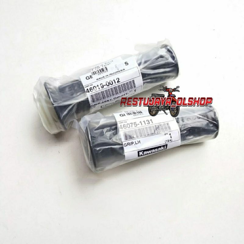 HANSPAT HANDGRIP KAWASAKI NINJA ORIGINAL KARET STANG HANDGRIP HANSPAT NINJA ORIGINAL