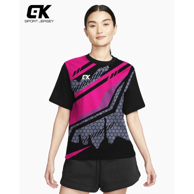 KAOS DAN SETELAN BULUTANGKIS CEWEK BAJU BADMINTON WANITA 1 SET JERSEY VOLLY PRINTING JERSEY VOLI