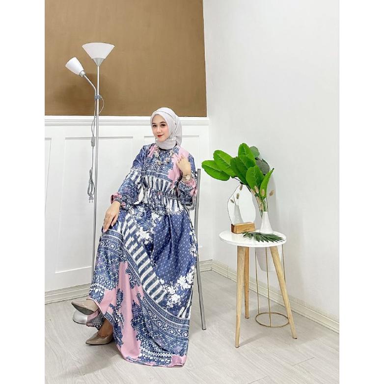 [Slk] Jhoin Fashion - Dress Gamis Maxmara Silk Premium Motif Laudya Terlaris