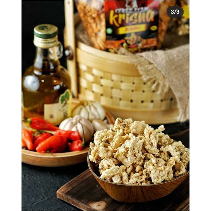 

KERIPIK CEKER AYAM ORIGINAL/ BUMBU PEDAS KRISNA 150GR Non COD