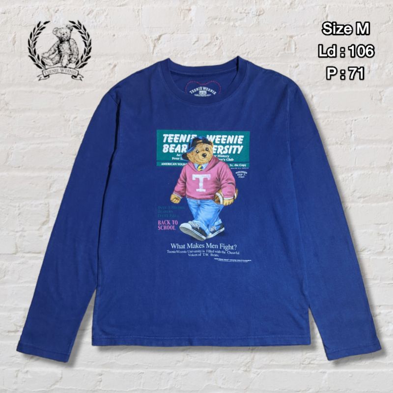 Kaos Longsleeve Tinnie Winnie Big Logo Original Second Preloved