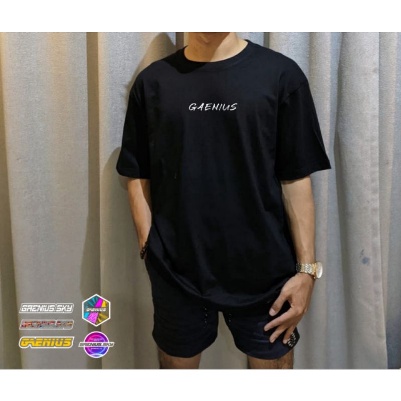 gaenius miring KAOS ||T-SHIRT BAJU GAENIUS cotton 24s BERKUALITAS CEWEK||COWOK