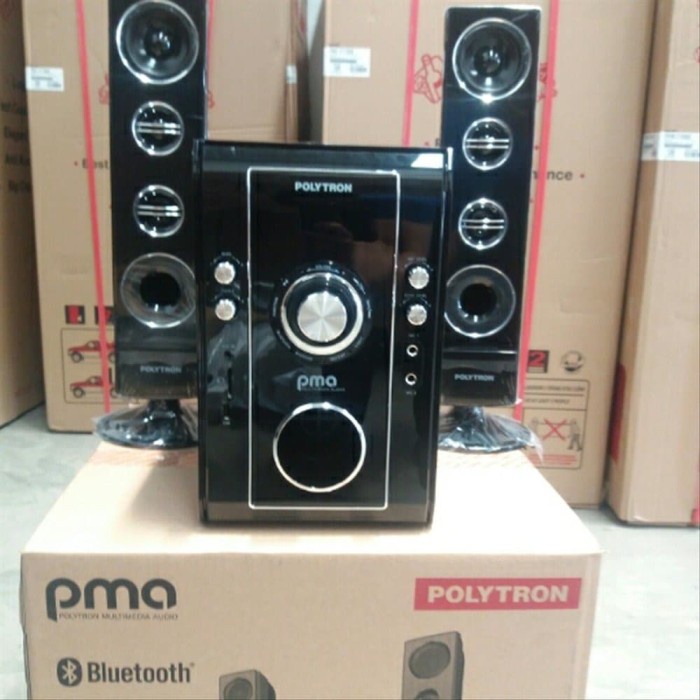 Ready Speaker Polytron Salon Aktif Model Tinggi Bluetooth Usb Radio Karaoke Terbatas