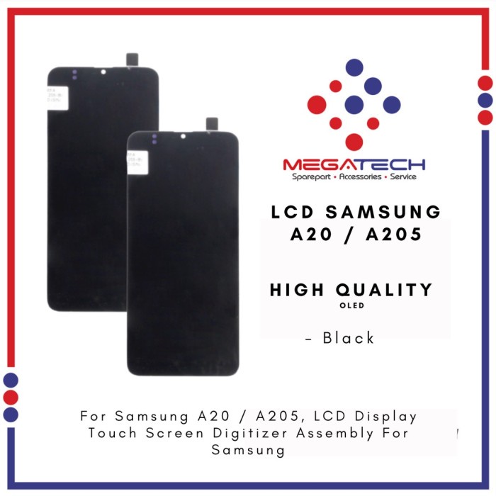 LCD Samsung A20 / LCD Samsung A205 Versi OLED Fullset Touchscreen