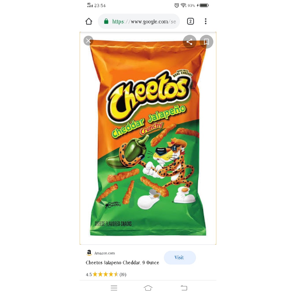 

Cheetos Usa Crunchy Jalao