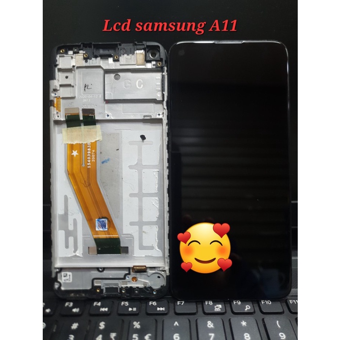 LCD Samsung A11 A115 Original 2nd Copotan + Frame