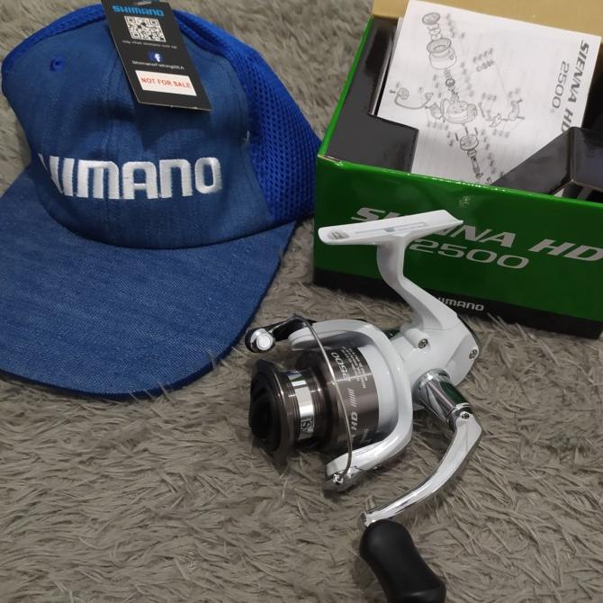 Reel Pancing Shimano Sienna HD 2500 bonus topi Shimano original