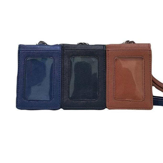 

AKASHMARKET !!! Id Card Holder Double Flip Magnet ID Card Holder Name Tag - TERLARIS !