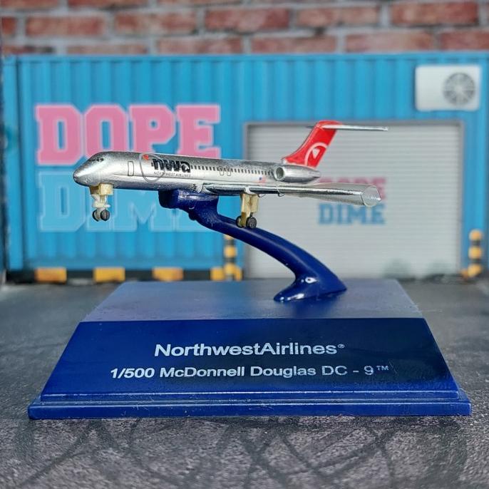 New Product  Promo Murah Newray Sky Pilot Northwest Airlines Mcdonnel Douglas Dc-9 1/500 - Langsung 