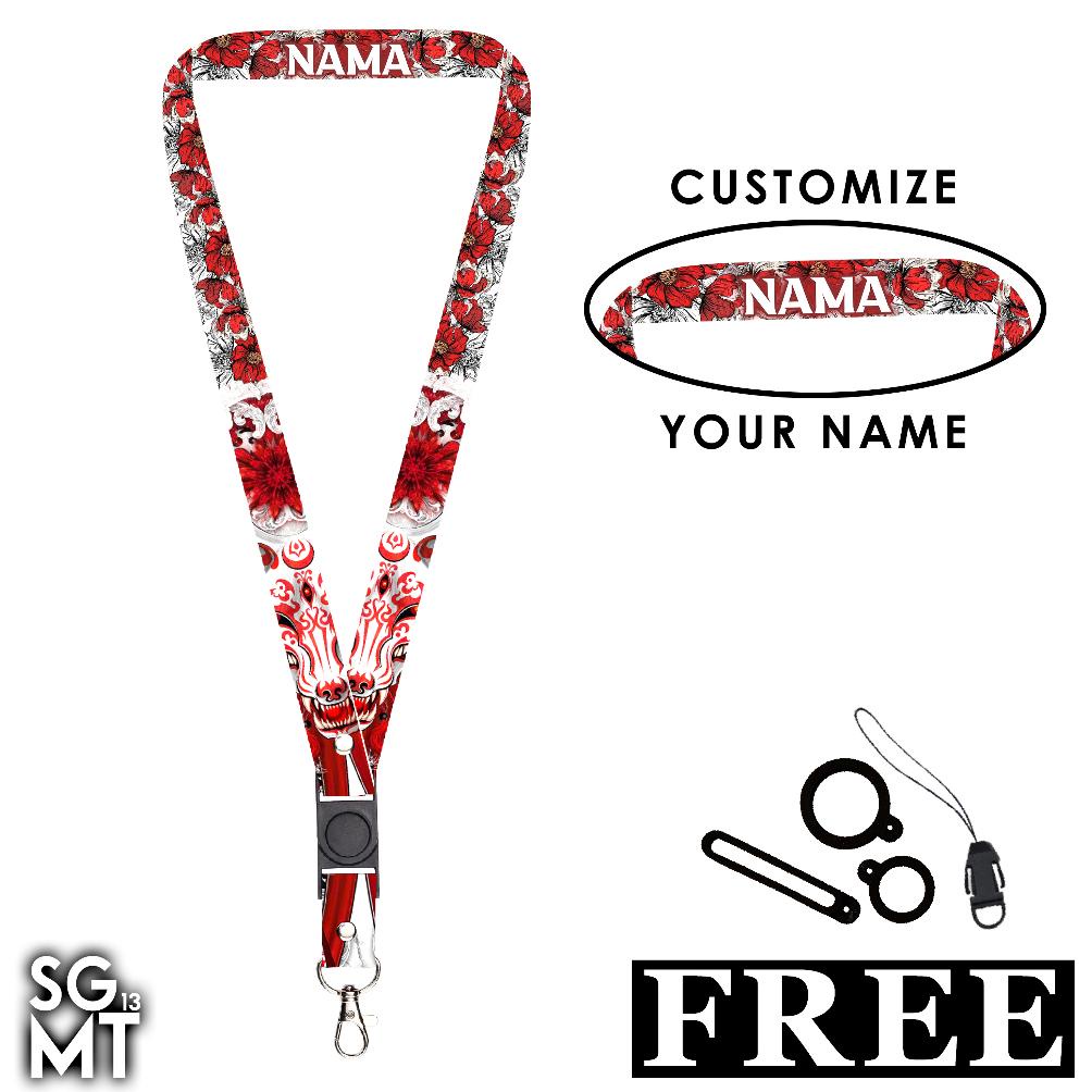 

Cod Bisa Satuan Lanyard Custom Nama Printing Full 2 Sisi Ukuran 2Cm Satuan Murah Bisa Request Nama Design 1 Murah