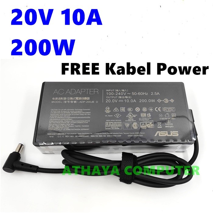 Charger Adaptor Asus TUF Gaming F15 FX506HM FX506LH 200W Original