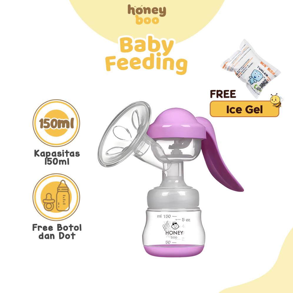 Honey Boo - Pompa ASI Manual Aman 150 ml Breast Pump BPA Free Praktis PA03