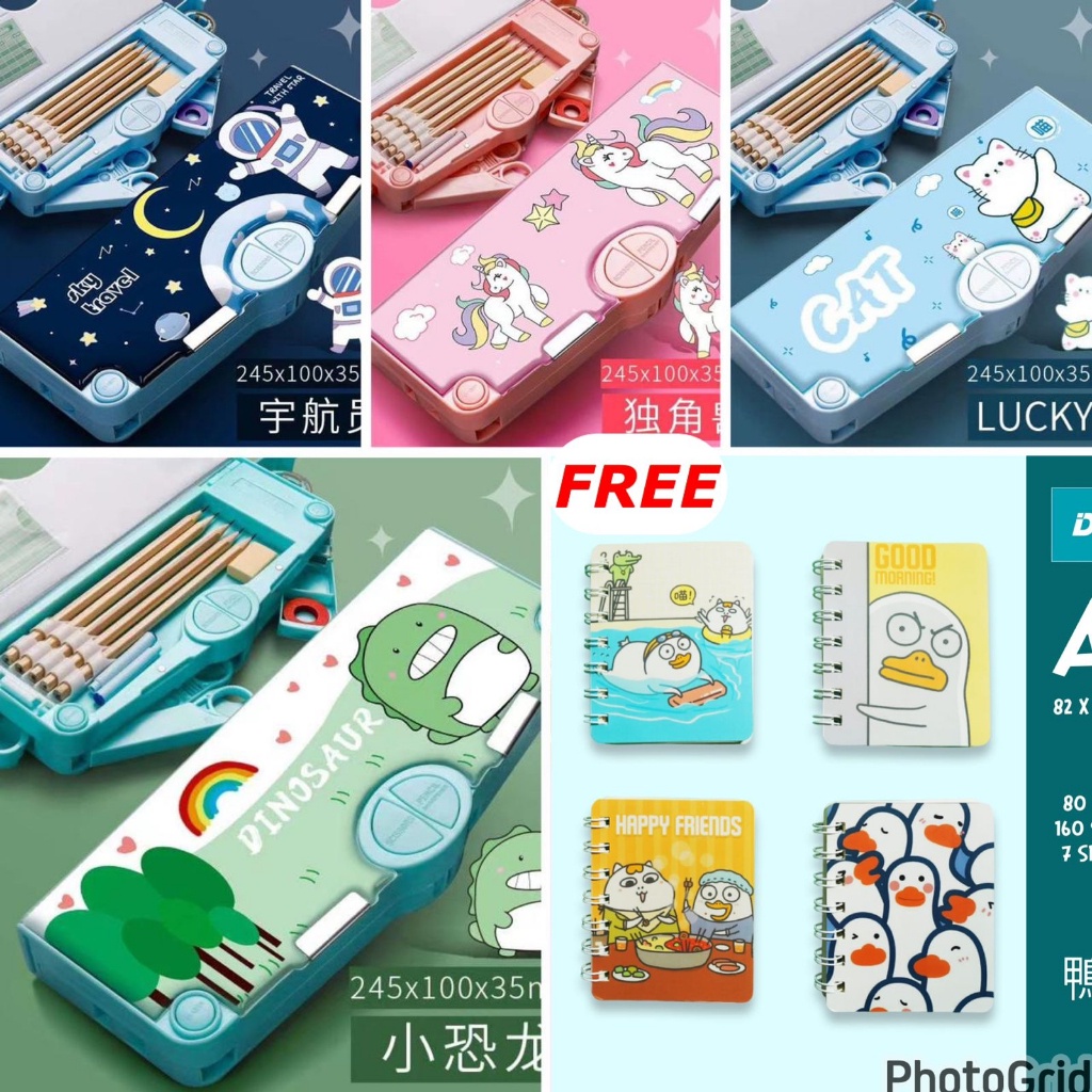 

Hm28 Kotak Sil Serbaguna Tempat Sil Mekanik Multifungsi Free Notebook