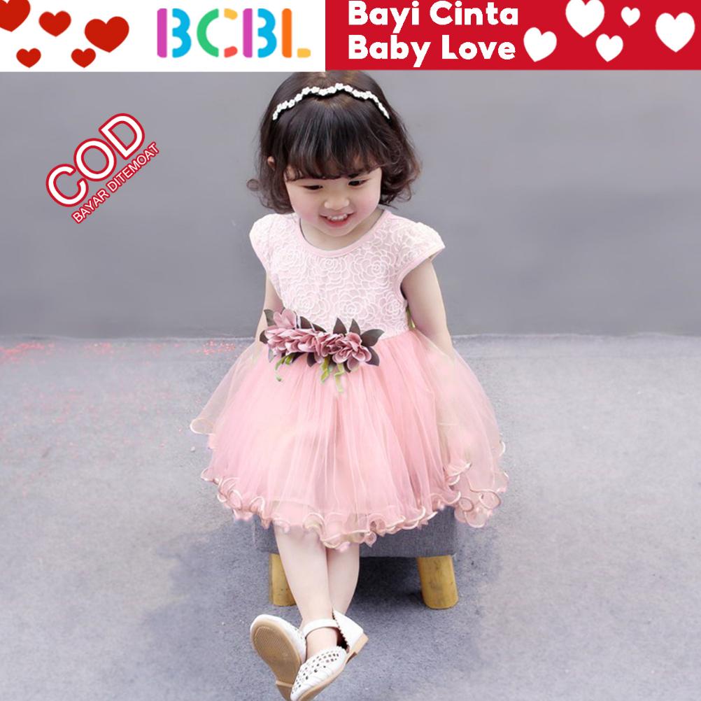 Gaun Bayi Perempuan Import Korean Style Baju Bayi Perempuan 0 6 Bulan Lucu  Dress Bayi Perempuan