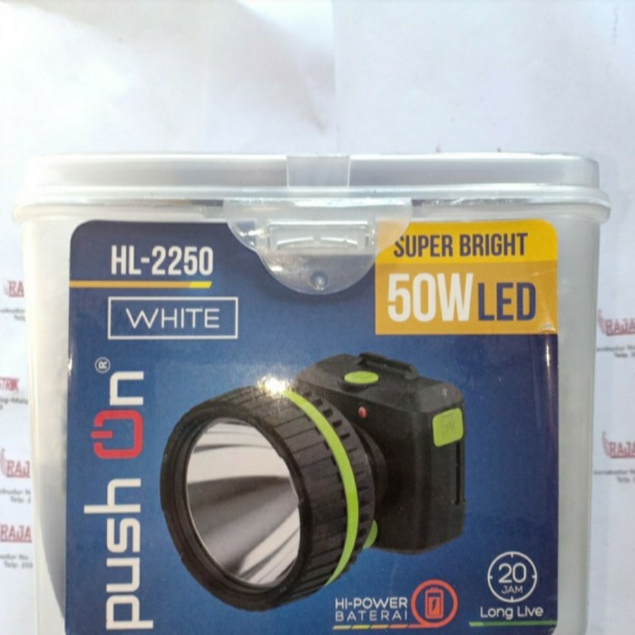 SENTER KEPALA/HEAD LAMP 50 WATT PUSH ON HL-2250