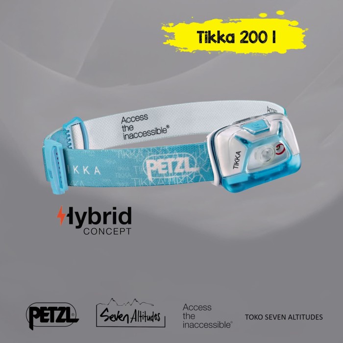 {NezShop} Petzl Headlamp Tikka 200 lumens Berkualitas