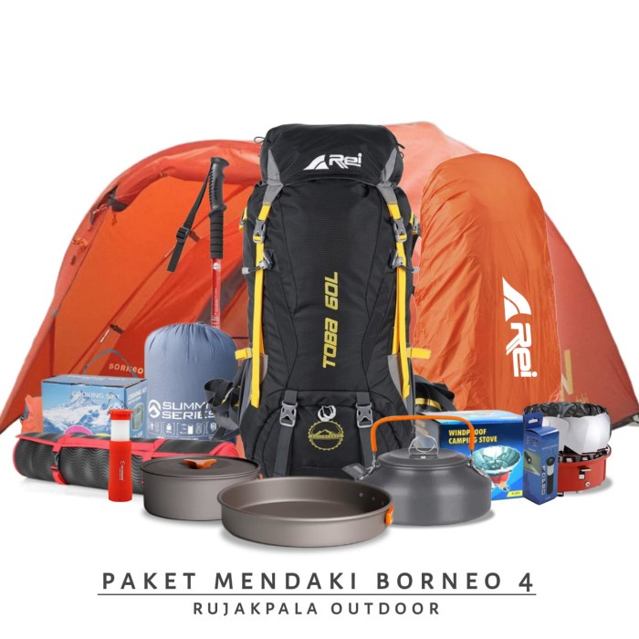 {Shop} tas arei original paket mendaki murah carrier Arei loreng 60l paketan - toba 60L Murah