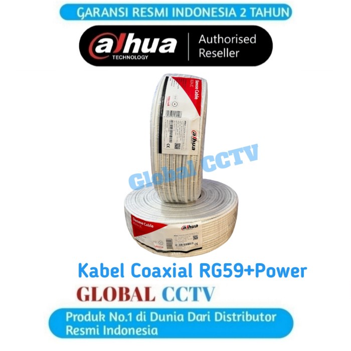 KABEL COAXIAL DAHUA RG59 POWER 100M RG59+POWER