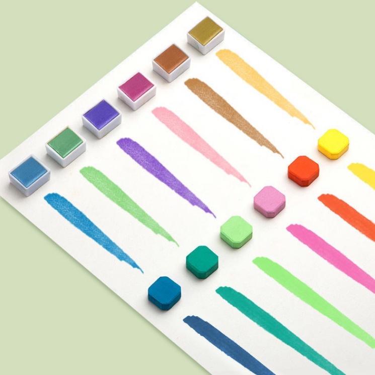

1 Set Cat Air Isi 60 Warna (Free Kuas) / 1 Set Cat Air Dan Alat Lukis 60 Warna/ Watercolour Set High