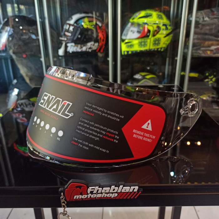 Promo Flat Visor Clear Snail Ffs1 Original Terbaru