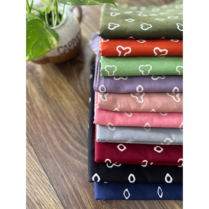 Rara Rok Atau Kain Lilit Batik Katun Cap Handmade Merah Putih