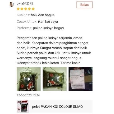 Promo - pelet PAKAN KOI COLOUR SUMO ,.