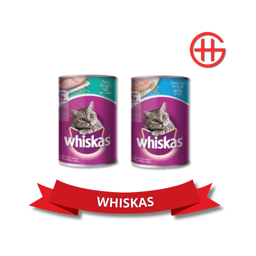 GH Makanan Kucing Basah Murah WHISKAS KALENG 400gr | Pakan Kucing Kitten - Dewasa | Wet Cat Food