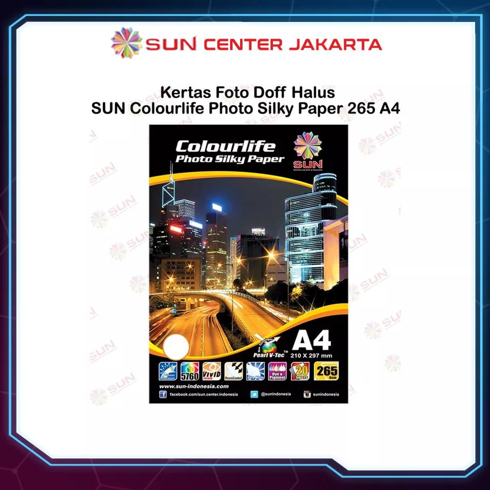 

Terbaru! Kertas Foto Silky Doff A4 - SUN Colourlife Silky Po Paper A4 ~