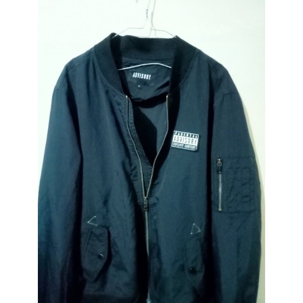 parental advisory windbreaker jaket