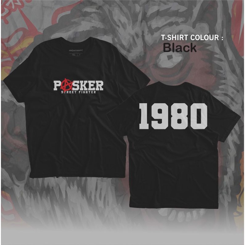 Kaos Ikspi Kera Sakti 1980 Pasker Street fighter Desain Simpel Dan Terbaru