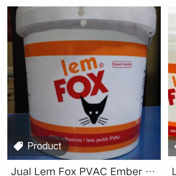 

Lem Putih Pvac Fox 10Kg Termurah Lem Kayu