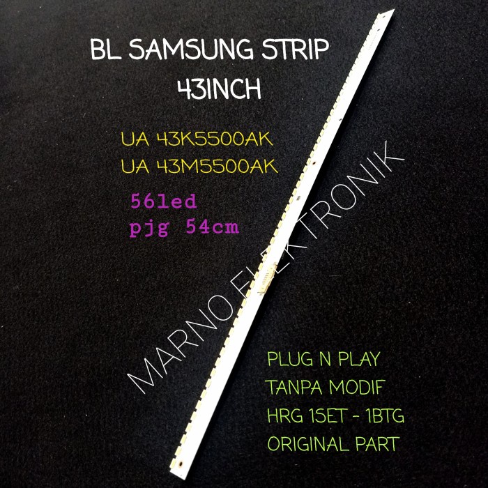 [Ori] Backlight Tv Samsung Ua43K5500Ak Ua43M5500Ak Led Bl Ua43K5500 43K5500 Terbaru