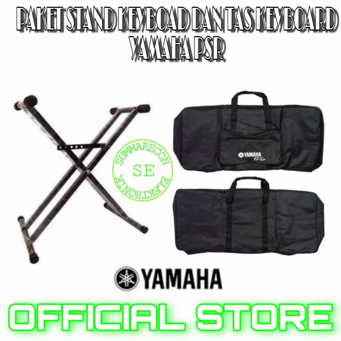 [Original] Keyboard Yamaha Psr Paket Stand Keyboard Tas Keyboard Psr Berkualitas
